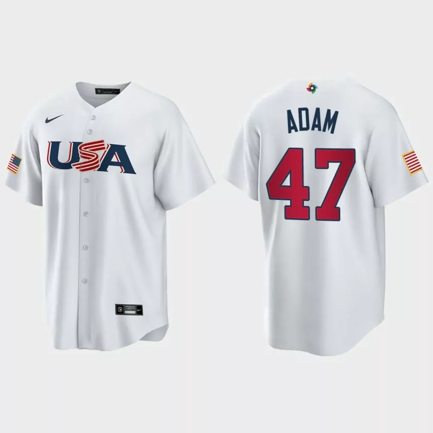 Jason Adam Tampa Bay Rays 2023 World Baseball Classic USA Replica Jersey – White
