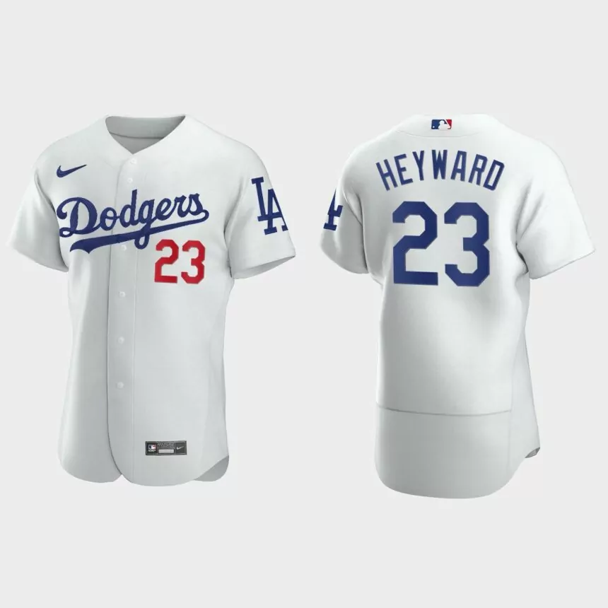 Jason Heyward Los Angeles Dodgers Authentic Home Jersey – White