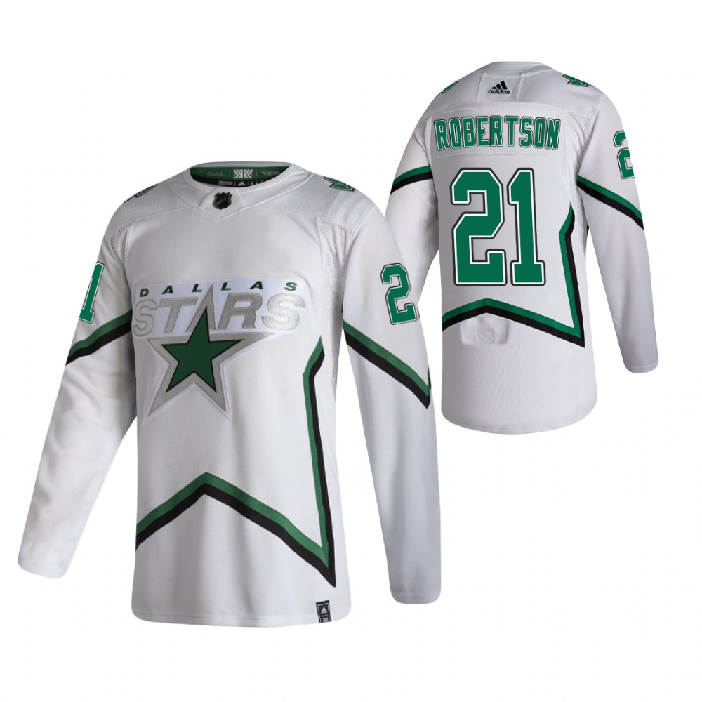 Jason Robertson Dallas Stars Reverse Retro White Men's Jersey Authentic