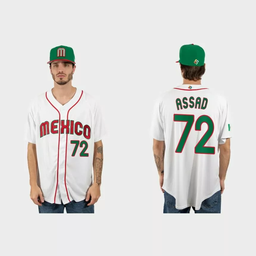 Javier Assad Mexico Baseball 2023 World Baseball Classic Jersey – White