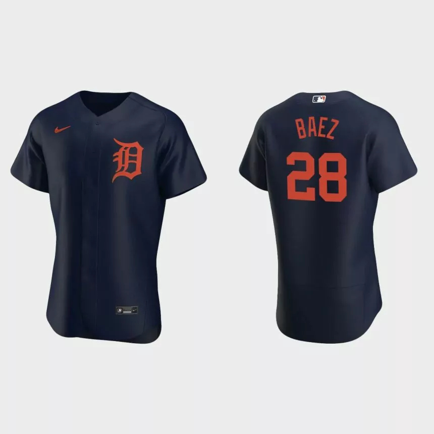Javier Baez Detroit Tigers Authentic Jersey – Navy.jpg