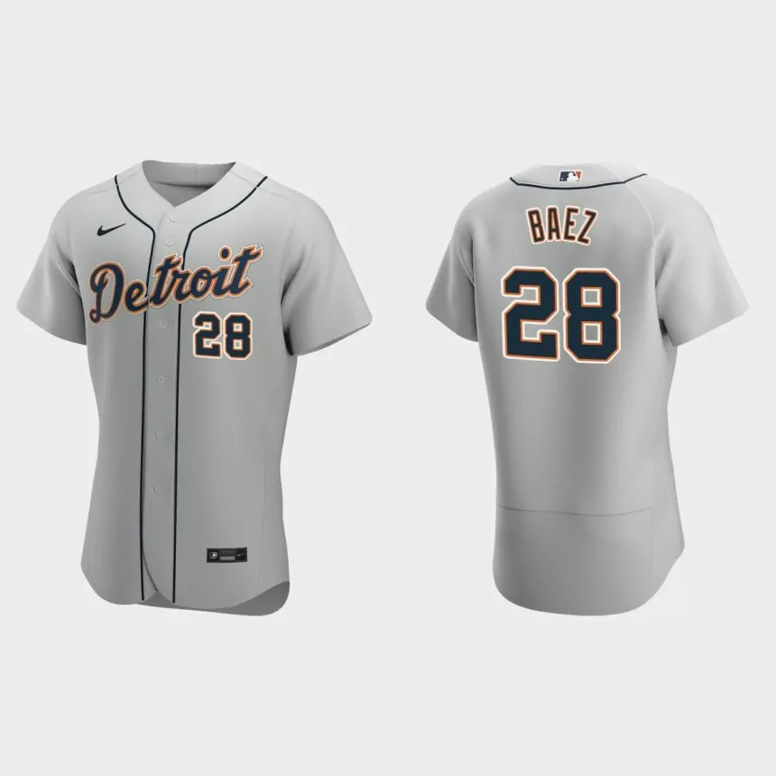 Javier Baez Detroit Tigers Authentic Road Jersey – Gray.jpg