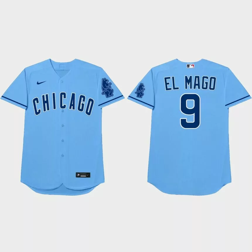 Javier Baez Nickname Cubs 2021 Players’ Weekend El Mago Jersey – Blue