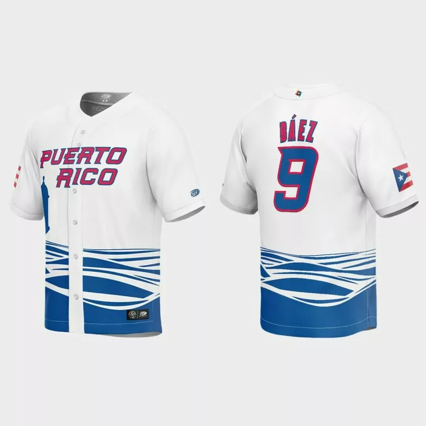 Javier Baez Puerto Rico Baseball 2023 World Baseball Classic Jersey – White