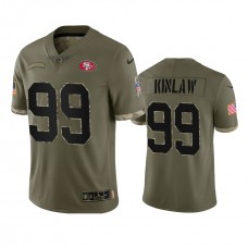 Javon Kinlaw San Francisco 49ers Nike Olive 2022 Salute To Service Limited Jersey