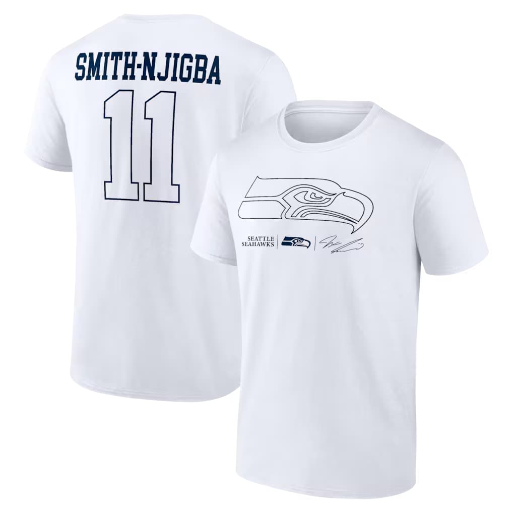 Jaxon Smith-Njigba Seattle Seahawks Nike Super Bowl LX Patch  T-Shirt - College