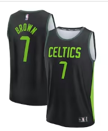 Jaylen Brown Boston Celtics Fanatics 202425 Fast Break Player Jersey - City Edition - Black