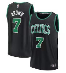 Jaylen Brown Boston Celtics Fanatics Youth Fast Break Replica Player Jersey - Statement Edition - Black