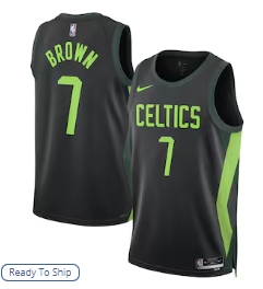 Jaylen Brown Boston Celtics Nike Unisex 202425 Swingman Player Jersey - City Edition - Black