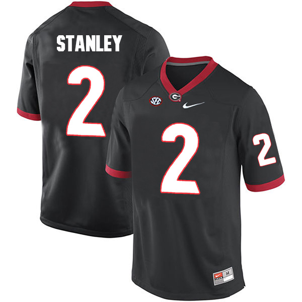Jayson Stanley Georgia Bulldogs Men's Jersey - #2 NCAA Black Limited Home