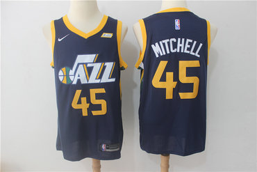 Jazz 45 Donovan Mitchell Navy Nike Swingman Jersey