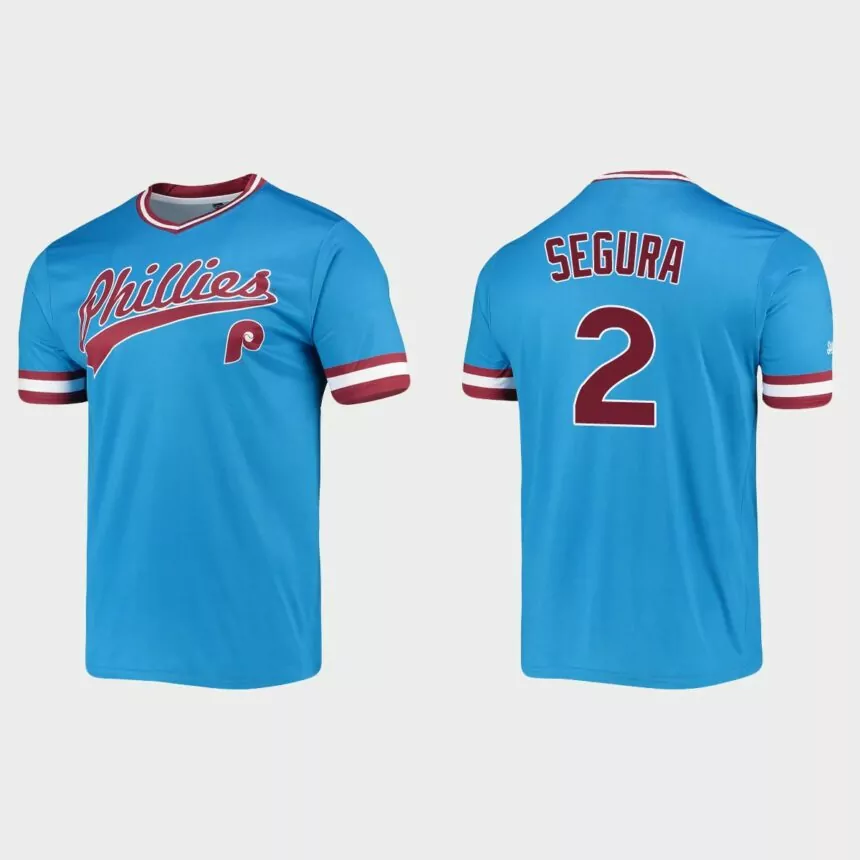 Jean Segura Philadelphia Phillies Cooperstown Collection Stitches Jersey – Light Blue