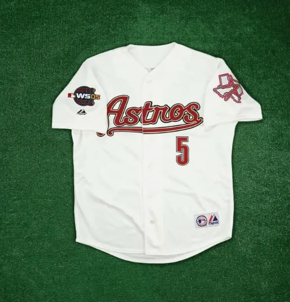 Jeff Bagwell 2005 Houston Astros World Series Men's Alternate White Jersey