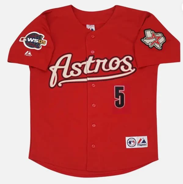 Jeff Bagwell Houston Astros Alt Brick Red 2005 World Series Jersey Men's