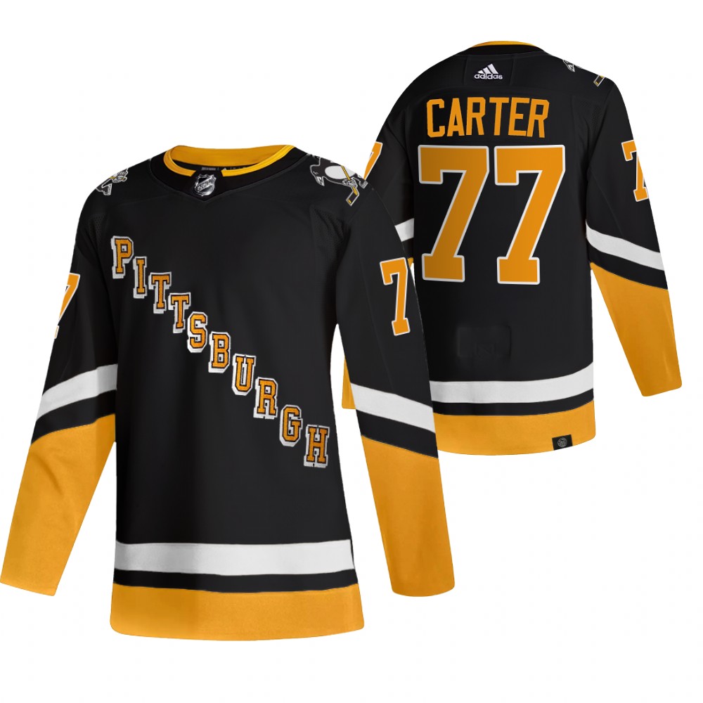 Jeff Carter 2021-22 Pittsburgh Penguins Black Third Primegreen Authentic Jersey