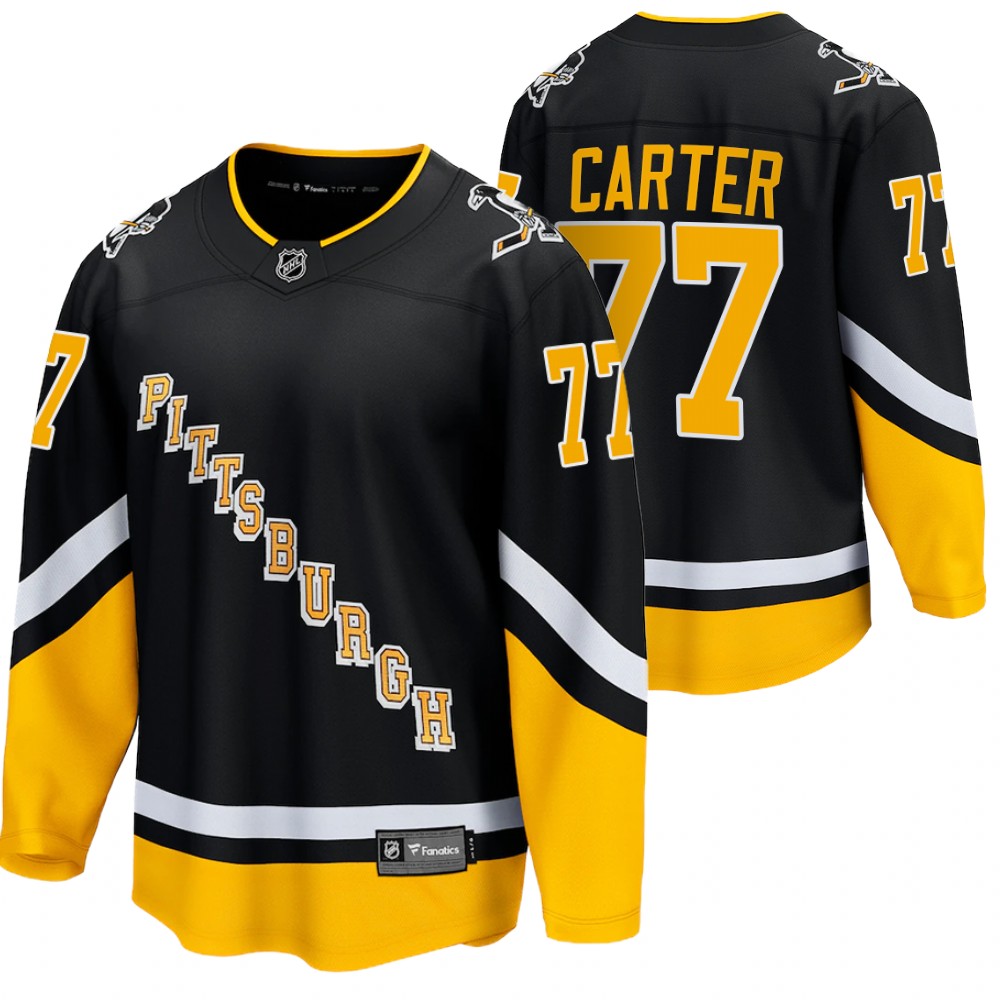Jeff Carter Jersey Pittsburgh Penguins Alternate Black 2021-22 Premier Breakaway