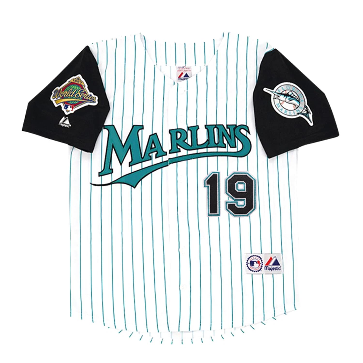 Jeff Conine 1997 Florida Marlins Home Alt  Road World Series Jersey Men's
