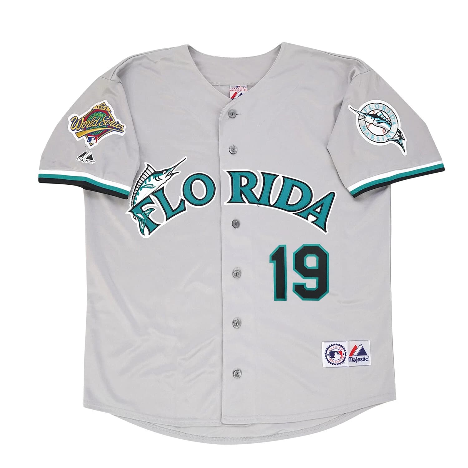 Jeff Conine 1997 Florida Marlins Home Alt Road World Series Jersey Men's
