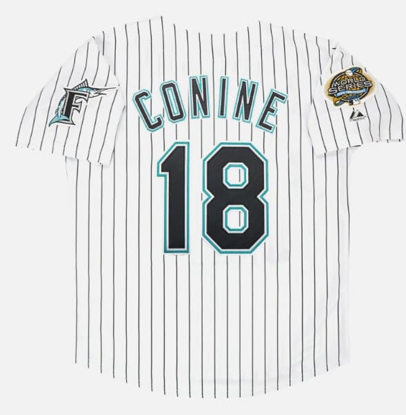 Jeff Conine 2003 Florida Marlins World Series Men's Home White Jersey