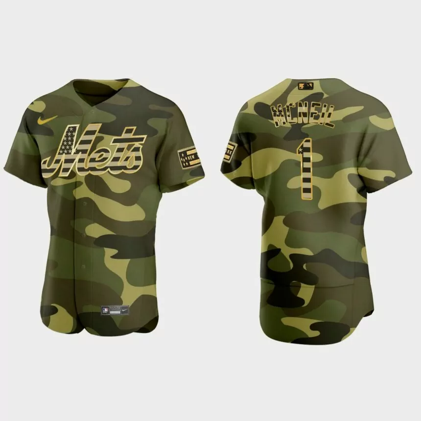 Jeff McNeil New York Mets 2022 Armed Forces Day Jersey – Camo