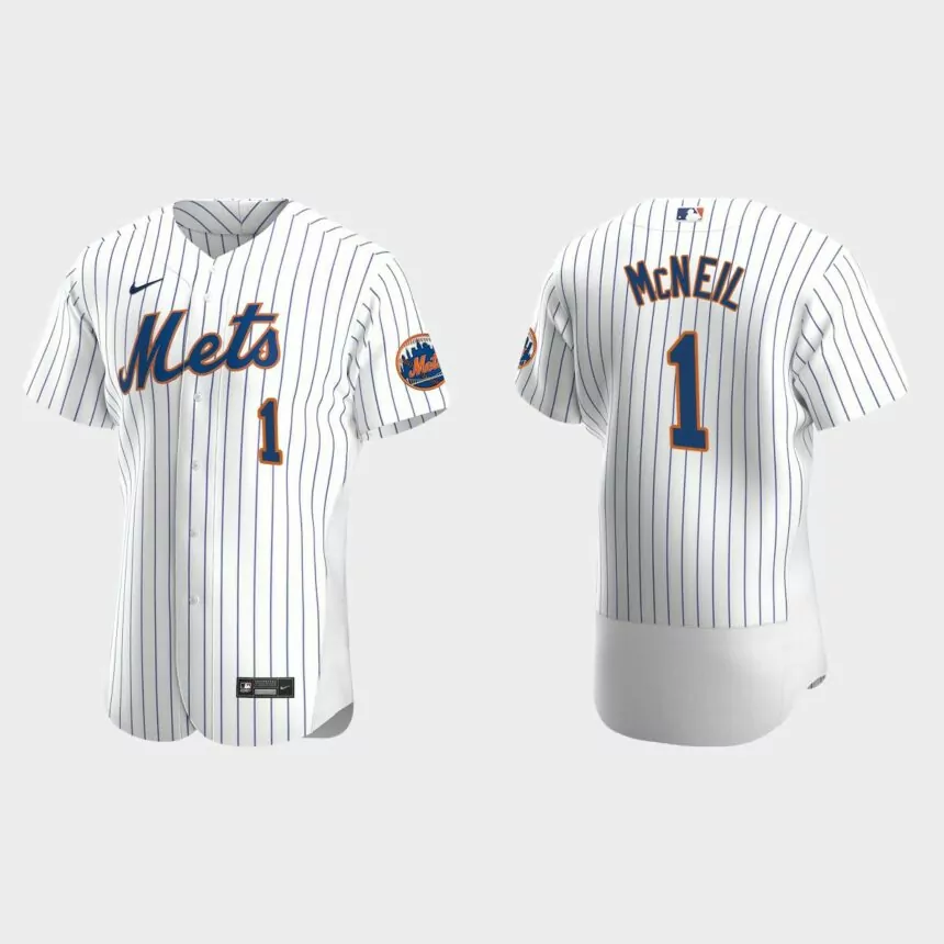 Jeff McNeil New York Mets Authentic Home Jersey – White