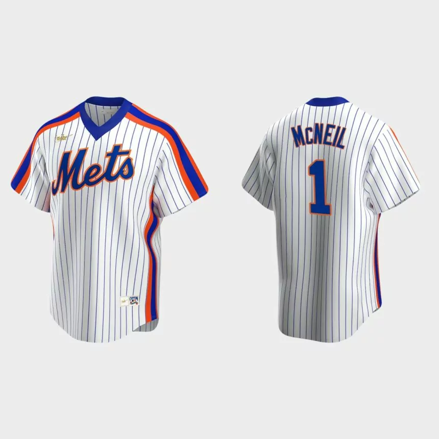 Jeff McNeil New York Mets Cooperstown Collection Home Jersey – White