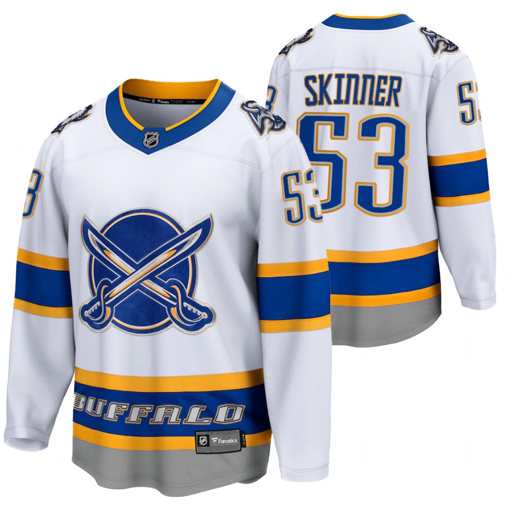Jeff Skinner Buffalo Sabres 2021 Reverse Retro White Men Jersey Special Edition