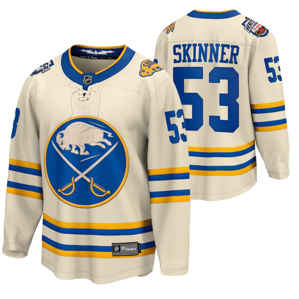 Jeff Skinner Buffalo Sabres 2022 Heritage Classic Cream Jersey