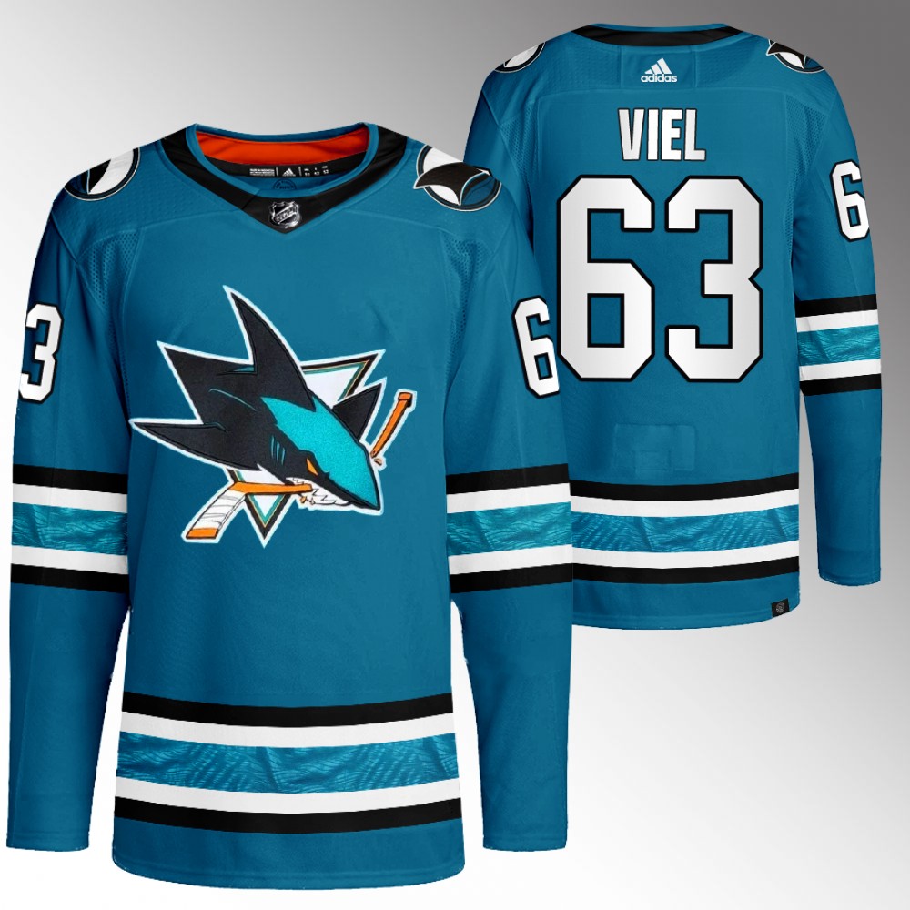 Jeffrey Viel San Jose Sharks Teal Home Primegreen Authentic Jersey