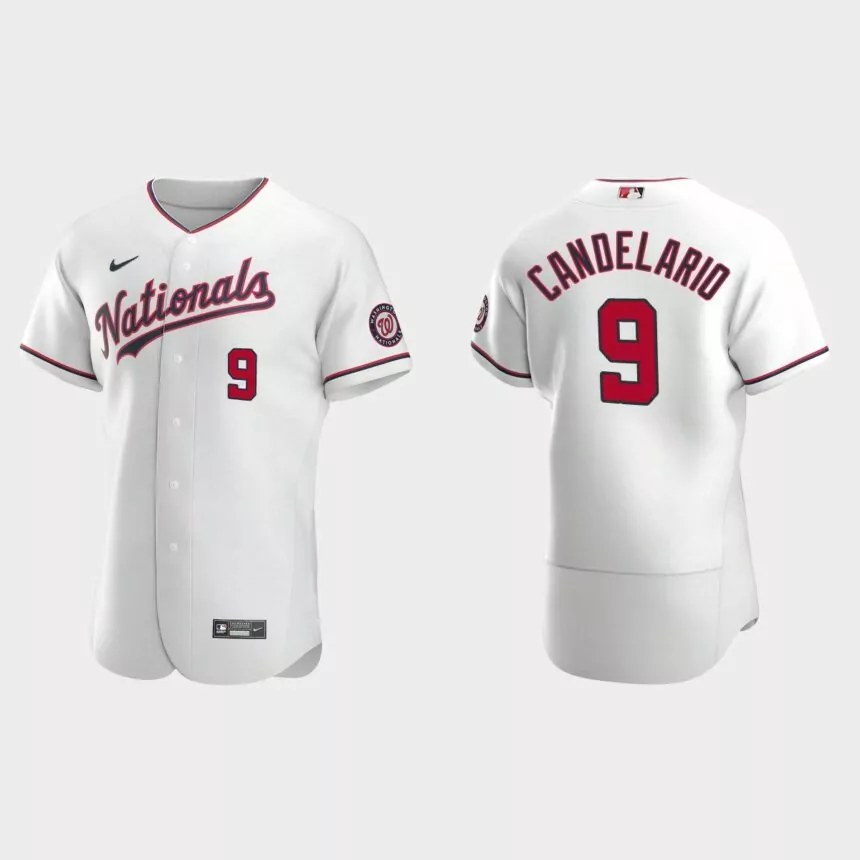 Jeimer Candelario Washington Nationals Authentic Alternate Jersey – White