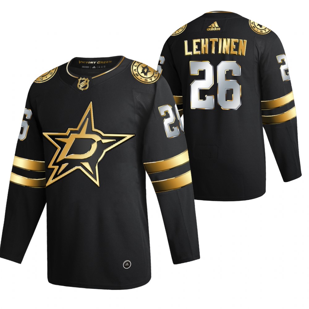 Jere Lehtinen Dallas Stars Black Authentic Golden 2020-21 Jersey Limited Edition