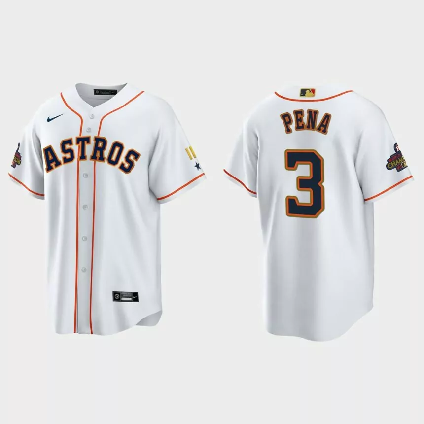 Jeremy Pena Houston Astros 2023 Gold Program Jersey – White