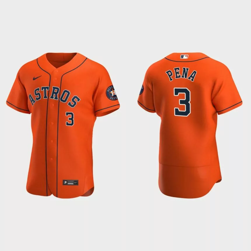 Jeremy Pena Houston Astros Authentic Alternate Jersey – Orange
