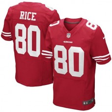 Jerry Rice San Francisco 49ers #80 Retired Elite Jersey-Scarlet