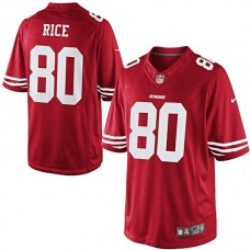 Jerry Rice Scarlet San Francisco 49ers #80 Retired Player Limited Jersey