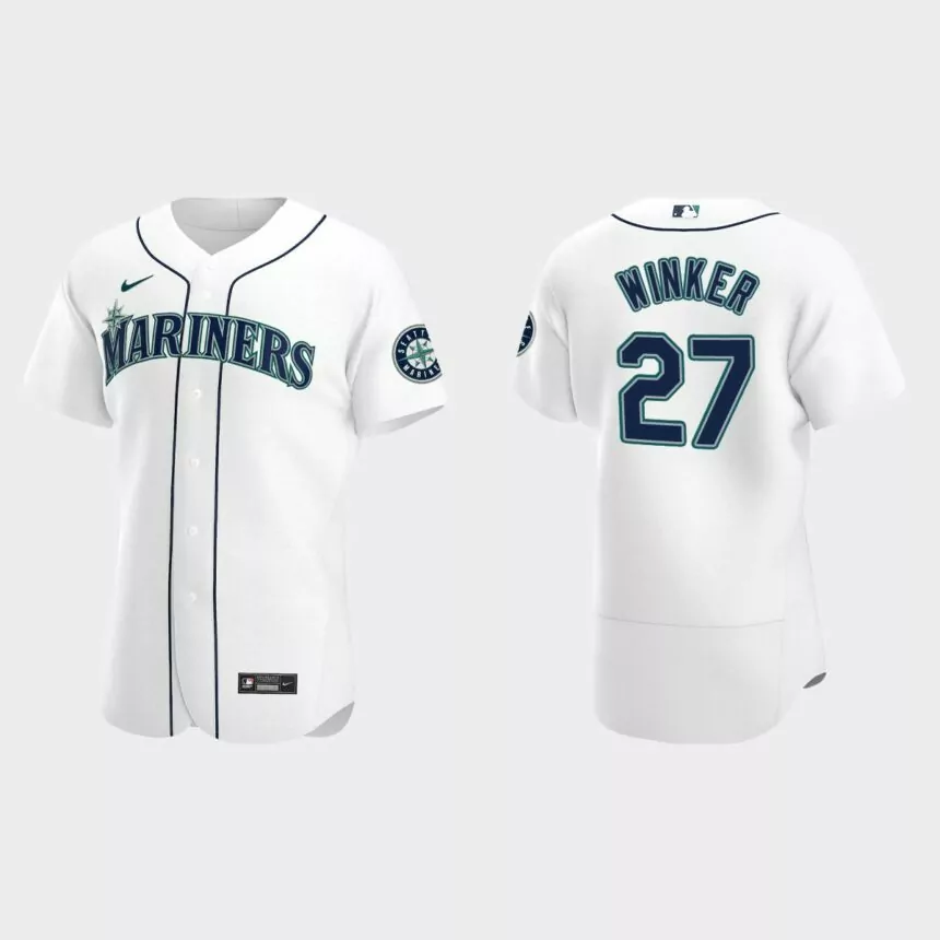 Jesse Winker Seattle Mariners Authentic Home Jersey – White