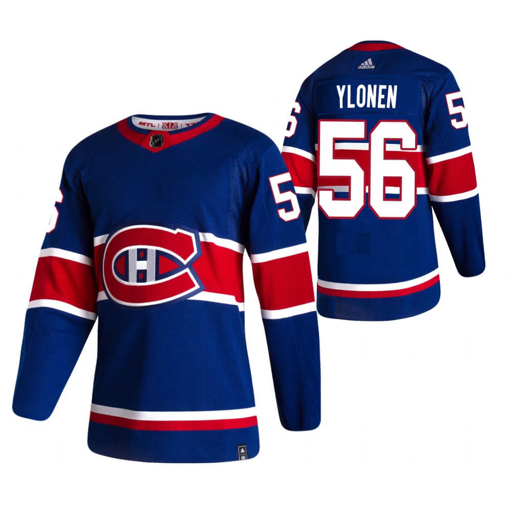 Jesse Ylonen Montreal Canadiens Reverse Retro Blue Men's Jersey Authentic