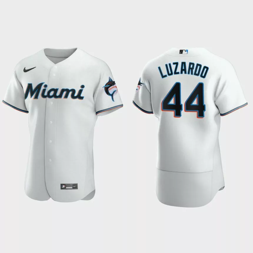 Jesus Luzardo Miami Marlins Authentic Home Jersey – White