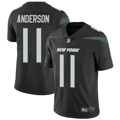 Jets #11 Robby Anderson Black Alternate Men's Stitched Football Vapor Untouchable Limited Jersey