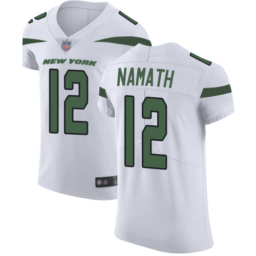 Jets #12 Joe Namath White Men's Stitched Football Vapor Untouchable Elite Jersey