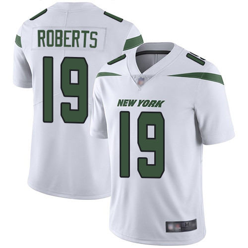 Jets #19 Andre Roberts White Men's Stitched Football Vapor Untouchable Limited Jersey