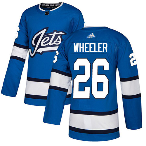 Jets #26 Blake Wheeler Blue Alternate Authentic Stitched Hockey Jersey
