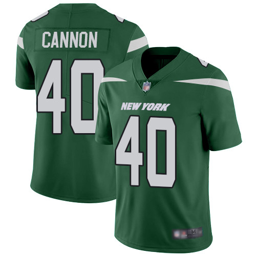 Jets #40 Trenton Cannon Green Team Color Men's Stitched Football Vapor Untouchable Limited Jersey