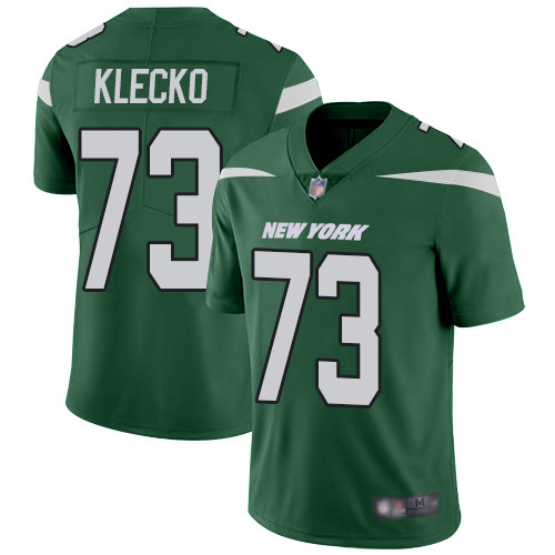 Jets #73 Joe Klecko Green Team Color Men's Stitched Football Vapor Untouchable Limited Jersey