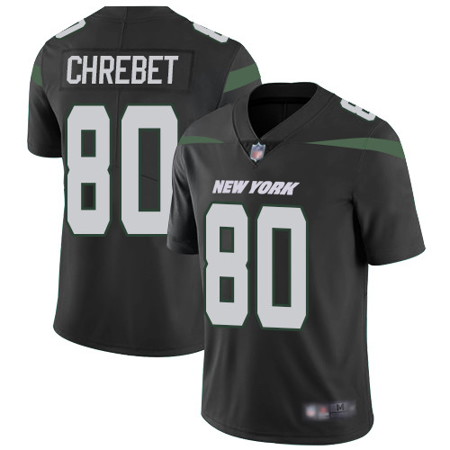 Jets #80 Wayne Chrebet Black Alternate Men's Stitched Football Vapor Untouchable Limited Jersey