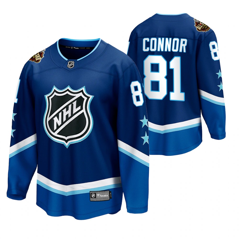 Jets #81 Kyle Connor Blue 2022 All-Star Jersey