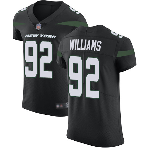 Jets #92 Leonard Williams Black Alternate Men's Stitched Football Vapor Untouchable Elite Jersey