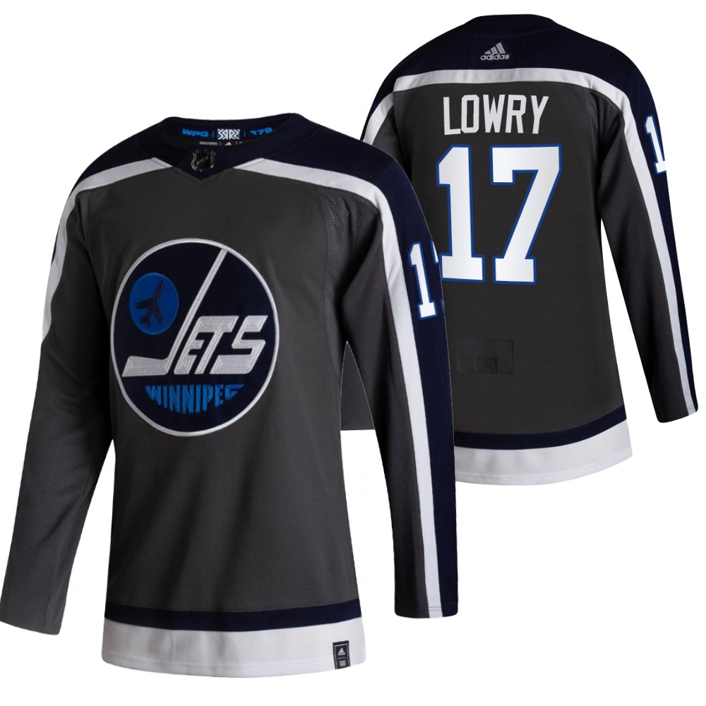 Jets 2021 Reverse Retro #17 Adam Lowry Grey Jersey Authentic