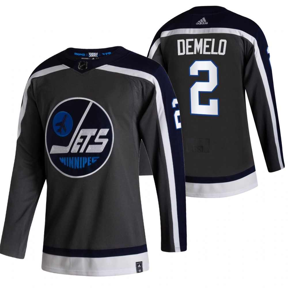 Jets 2021 Reverse Retro #2 Dylan DeMelo Grey Jersey Authentic