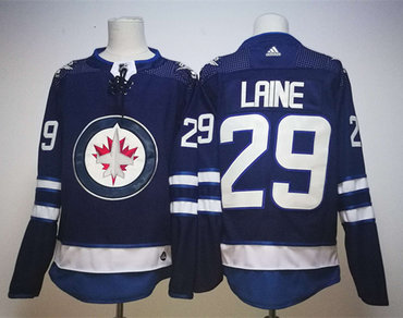 Jets 29 Patrik Laine Blue Adidas Jersey